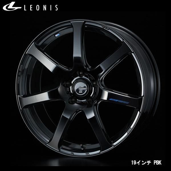 WEDS レオニス ナヴィア07 17x6.5J+53 5H/114 PBK/プレミアムブラック (4本) 