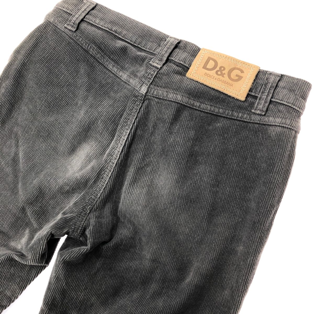 D&G ドルチェ＆ガッバーナ コーデュロイパンツ サイズ:27 グレー