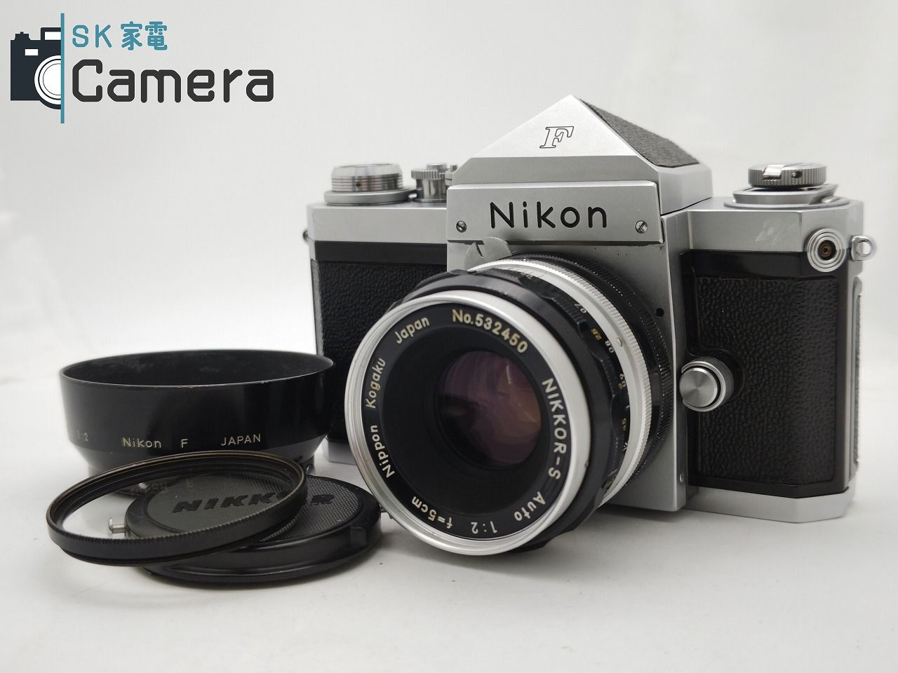 Nikon F アイレベル 641万 + NIKKOR-S Auto 5cm F2 非Ai PAT.PEND. 9枚絞り フード付 ニコン - メルカリ