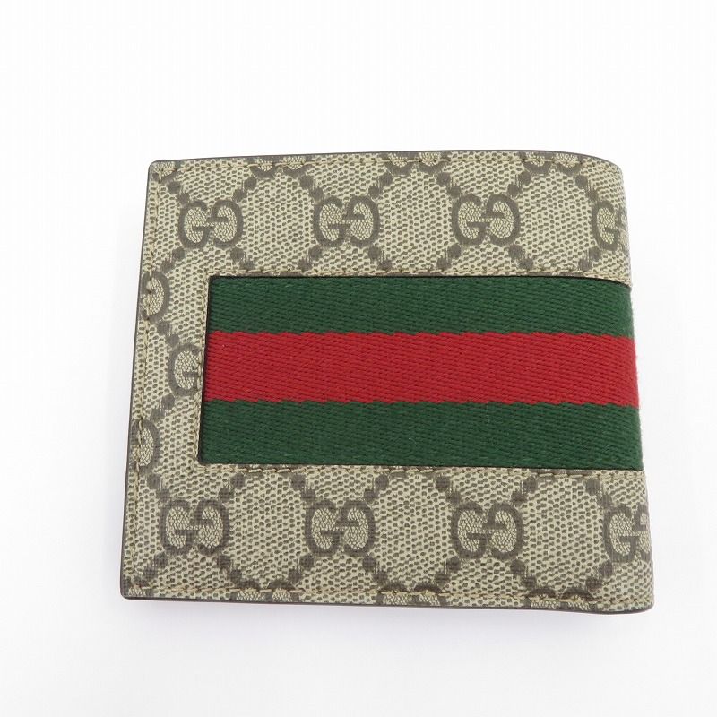 瀬戸大橋店 GUCCI | グッチ 二つ折り財布 GGスプリーム 779854 534563 ベージュ 125