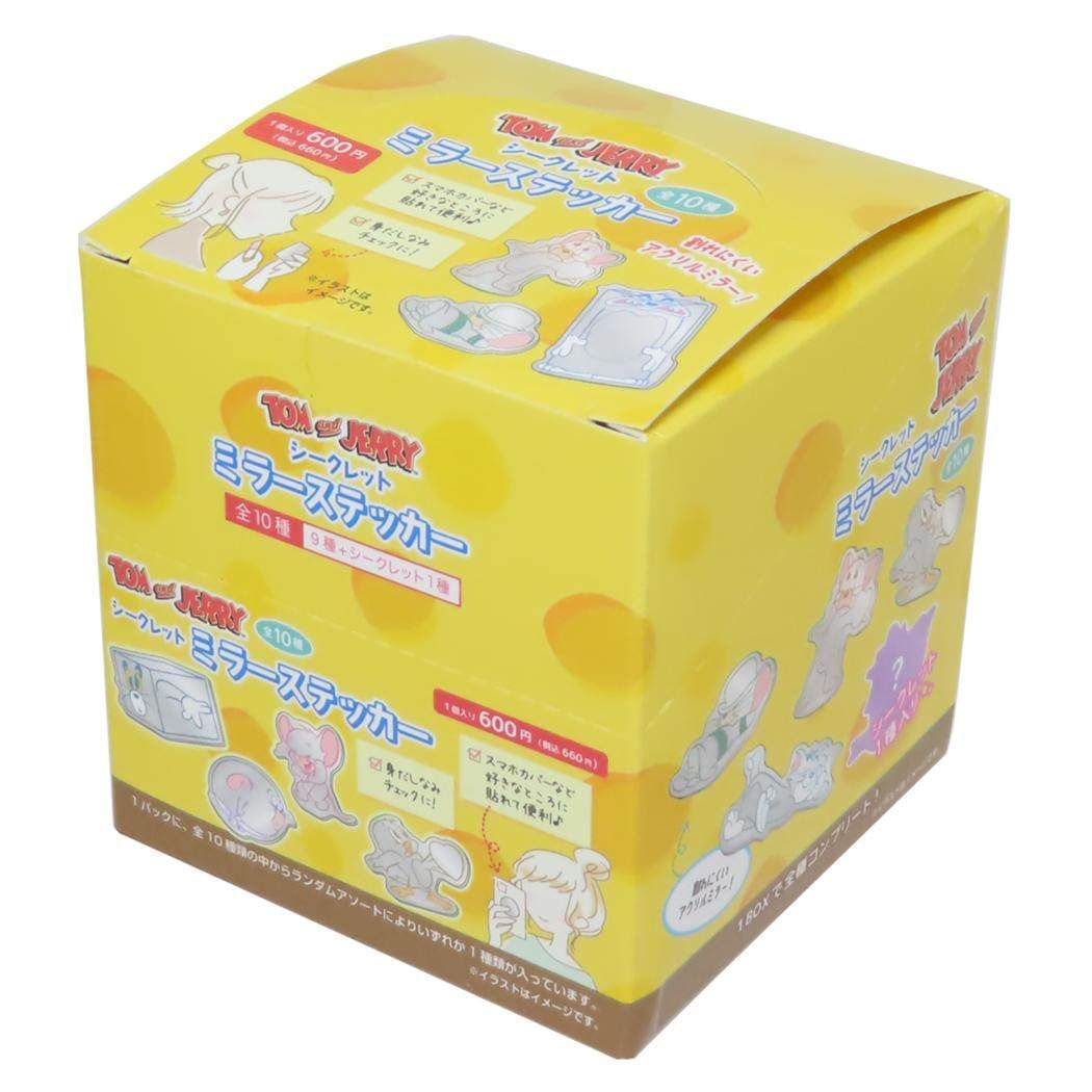 トムとジェリー 鏡 シークレットミラーステッカー 全10種 10個入セット ワーナーブラザース ティーズファクトリー コレクション雑貨 まとめ買い キャラクター グッズ