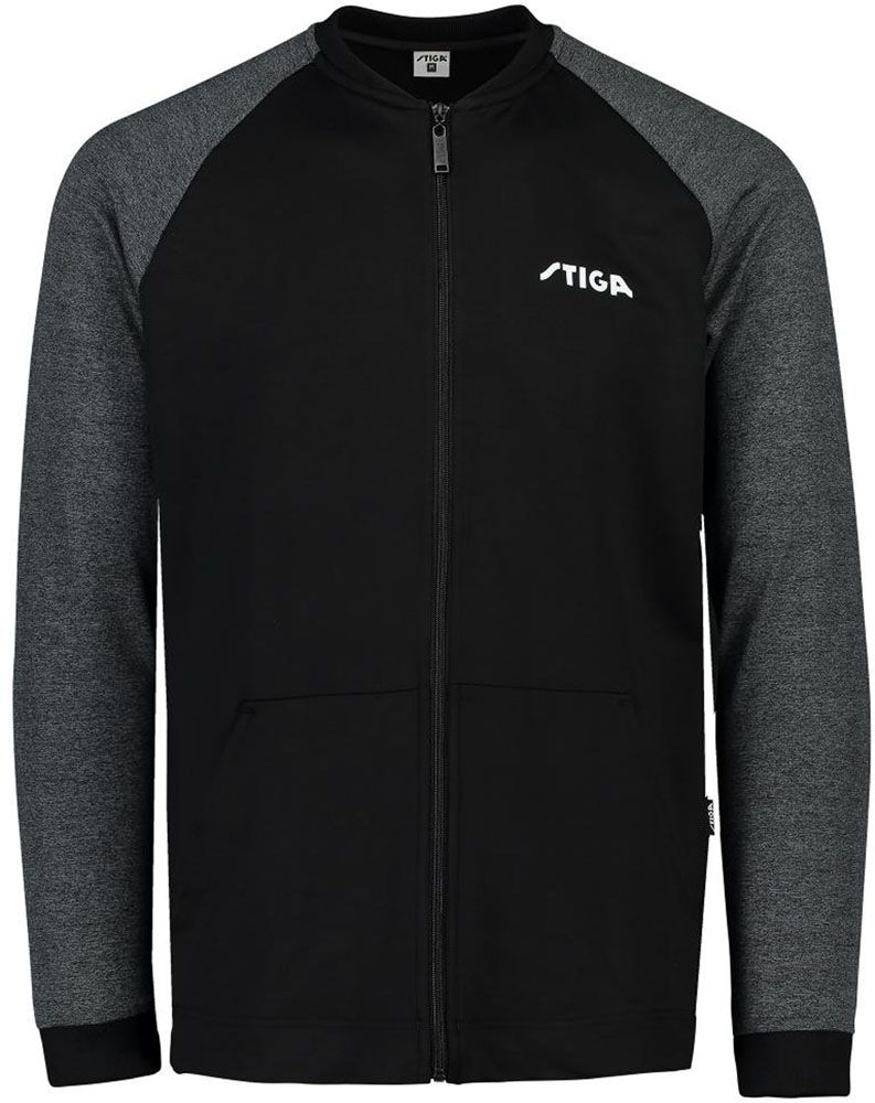 スティガ STIGA 卓球 メンバージャケット ブラック×グレー 4XL 1861-2412-10 1861241210 -