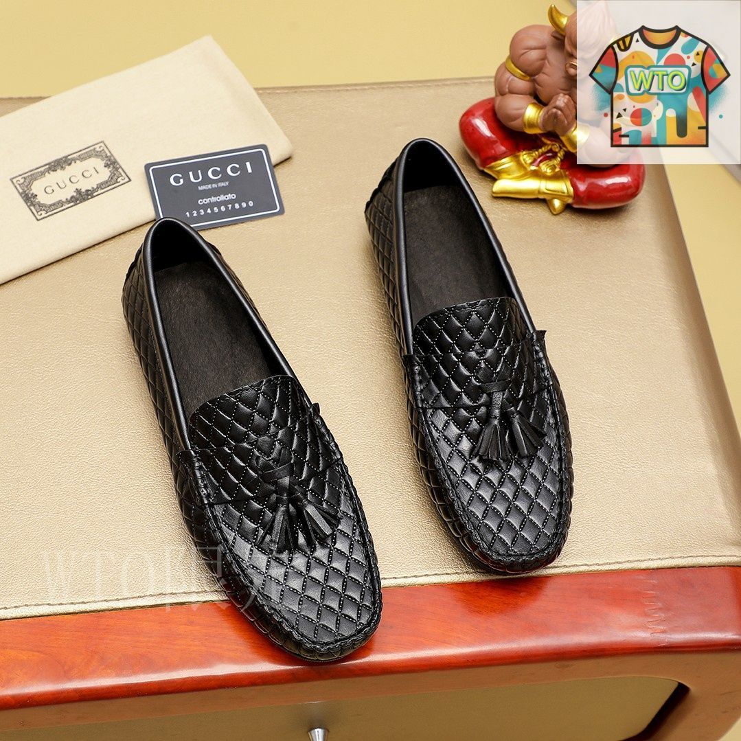 GUCCI メンズ レザーシューズ02-2 - メルカリ
