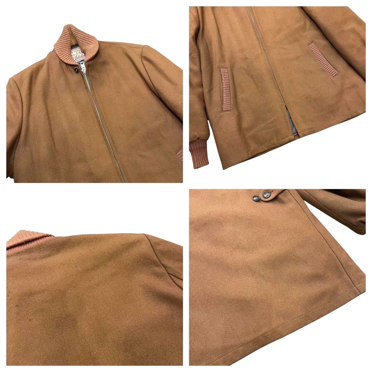 50s ビンテージ CLICKER LAKELAND ウール ファラオジャケット ブラウン 