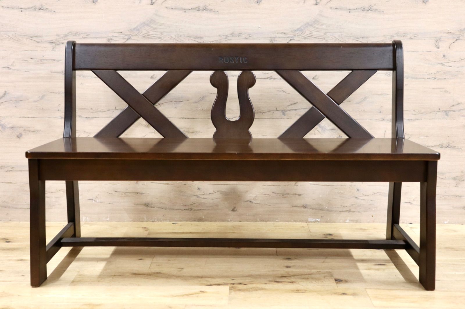 GMIH261D karimoku カリモク RUSTIC ルスティック ベンチ ダイニングチェア 椅子 レトロ カントリー 人気 国産家具