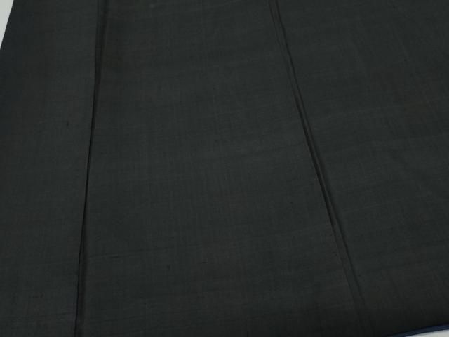 平和屋着物○男性 黒紋付 羽織セット 正絹 逸品 CAAX1077vf