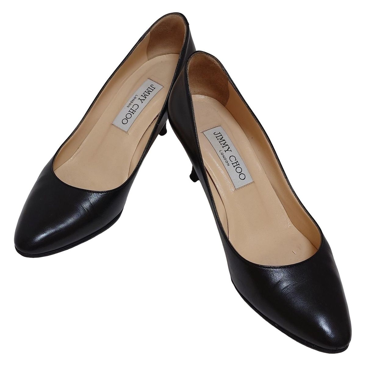 ★美品 ジミーチュウ パンプス 36 JIMMY CHOO(ジミーチュウ) パンプス 36 レディース - 黒 アウト