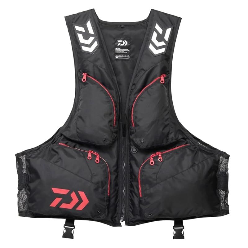 ダイワ DAIWA フローティングベスト ＤＦ－６３２４ ブラックレッド フリー 0