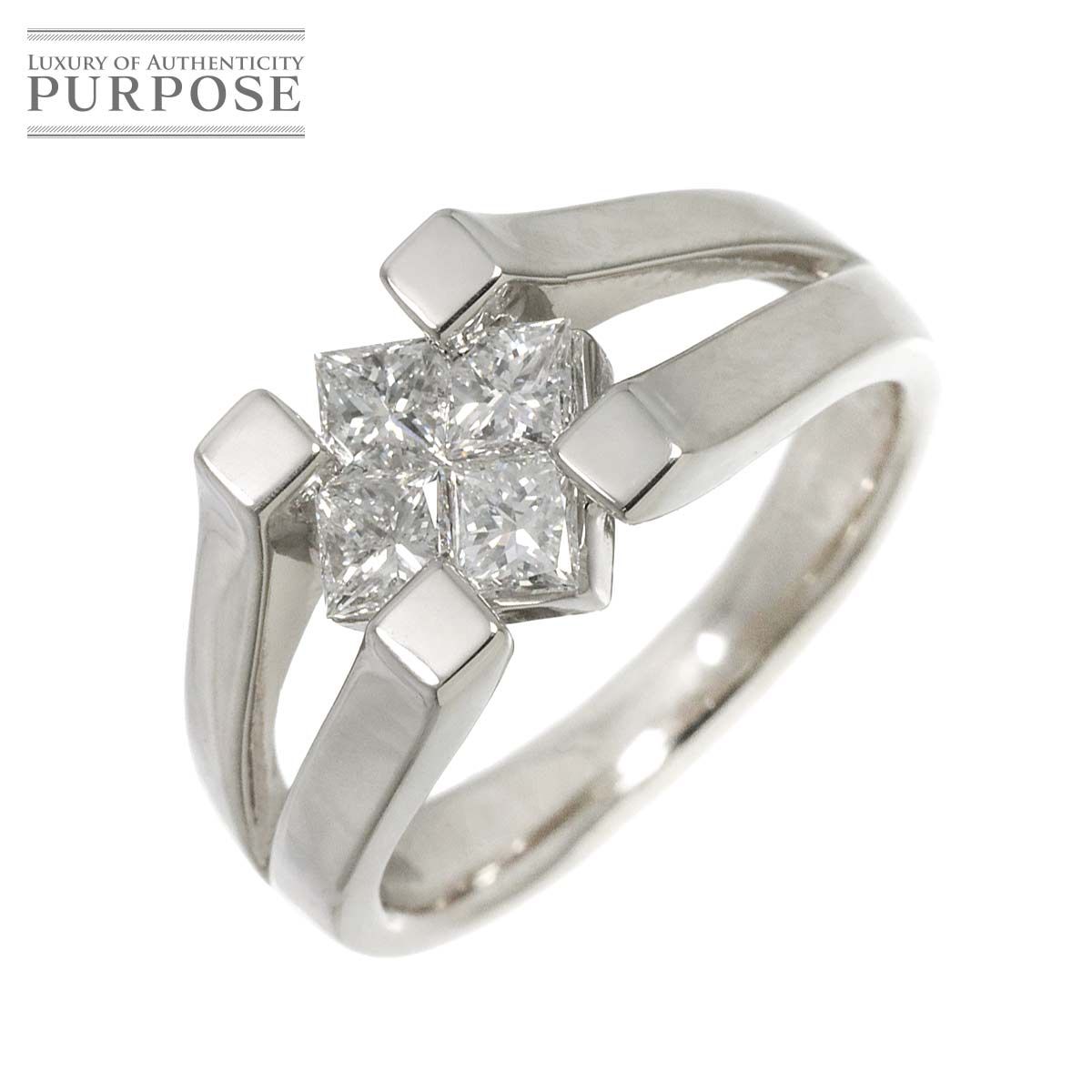 リング 11.5号 ダイヤ 0.75ct Pt プラチナ 指輪 Diamond Ring 90273278