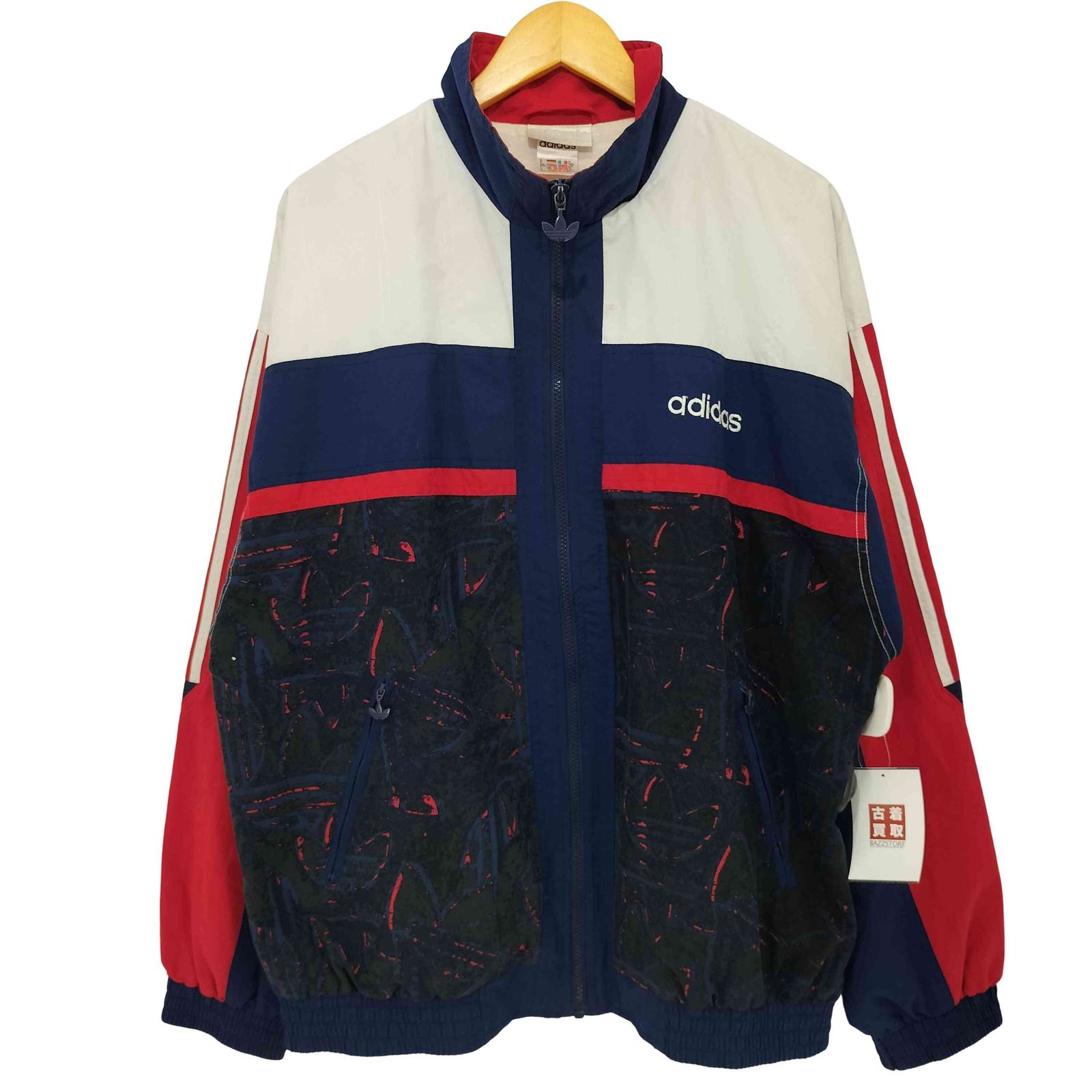 90s adidas アディダス トラックジャケット 万国旗タグ トレフォレイル 90s adidas アディダス トラックジャケット 万国旗タグ