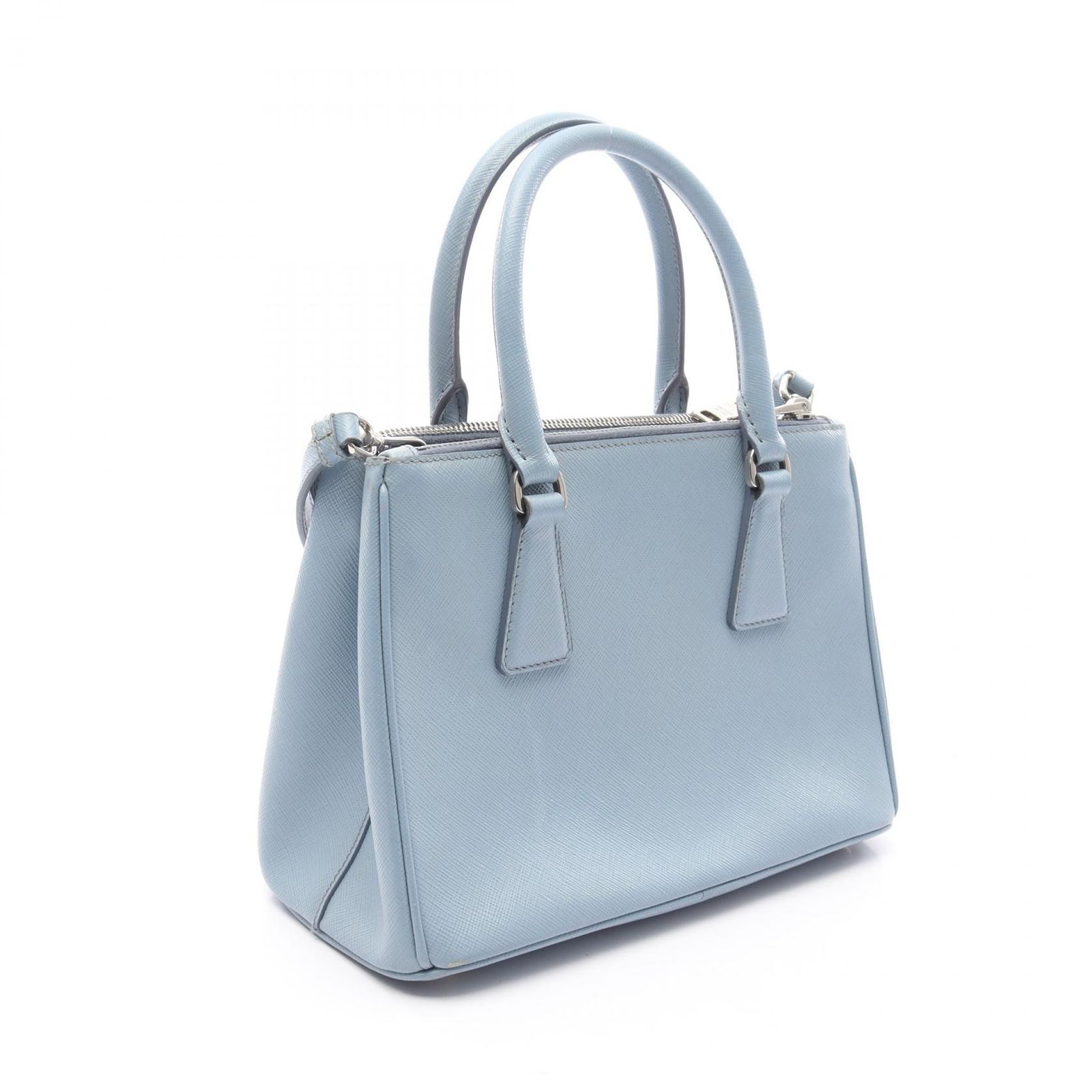 美品【PRADA】ブルー レザー SAFFIANO LUX クロスボディバッグ 118056.jpg