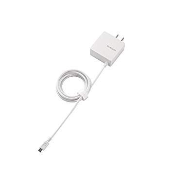 【中古】(未使用･未開封品)　エレコム USB 充電器 ACアダプター コンセント [ スマホ u0026 IQOS u0026 glo 対応 ] microUSB 急速充電器 折畳式プラグ ホワイト MPA-ACMBC156SWH qdkdu57