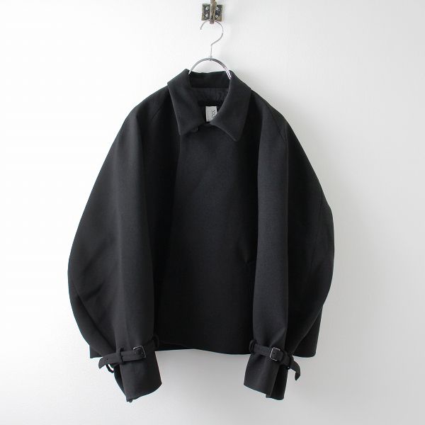 新品　黒　FWラグランバルーンスリーブアウター☆プリーツプリーズ では✖️ 美品 NO CONTROL AIR ノーコントロールエアー ダブルクロス