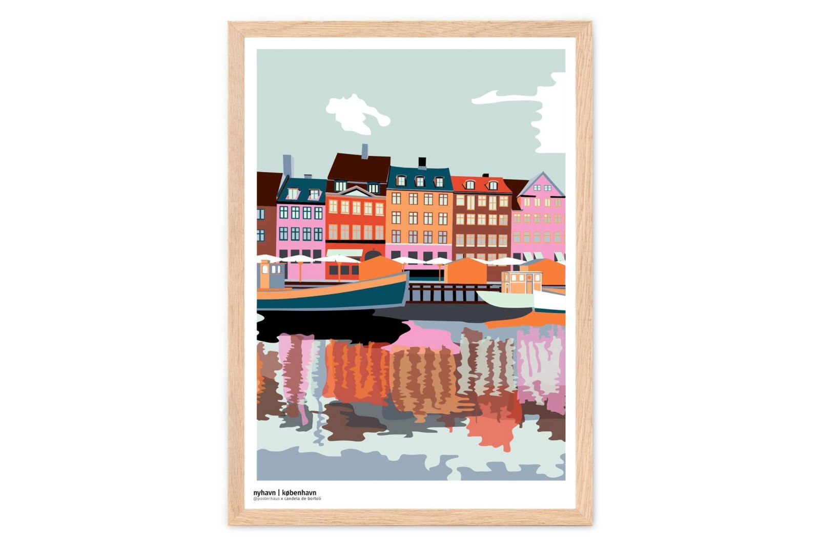 Poster - Frame アートポスター A3 Nyhavn - Morgen|142x10142-A3