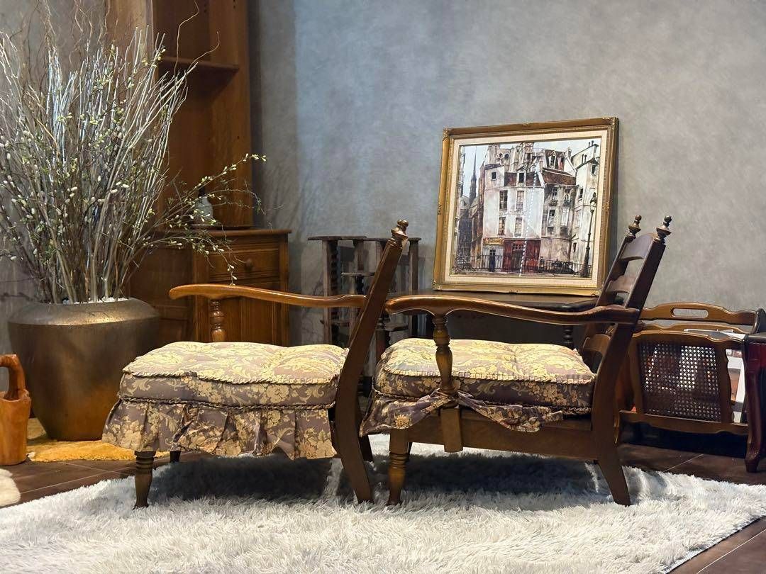 飛騨産業　キツツキ　2掛けソファ　アームチェア　アームソファ　アンティーク　nN 飛騨産業 キツツキ 2掛けソファ アームチェア アームソファ