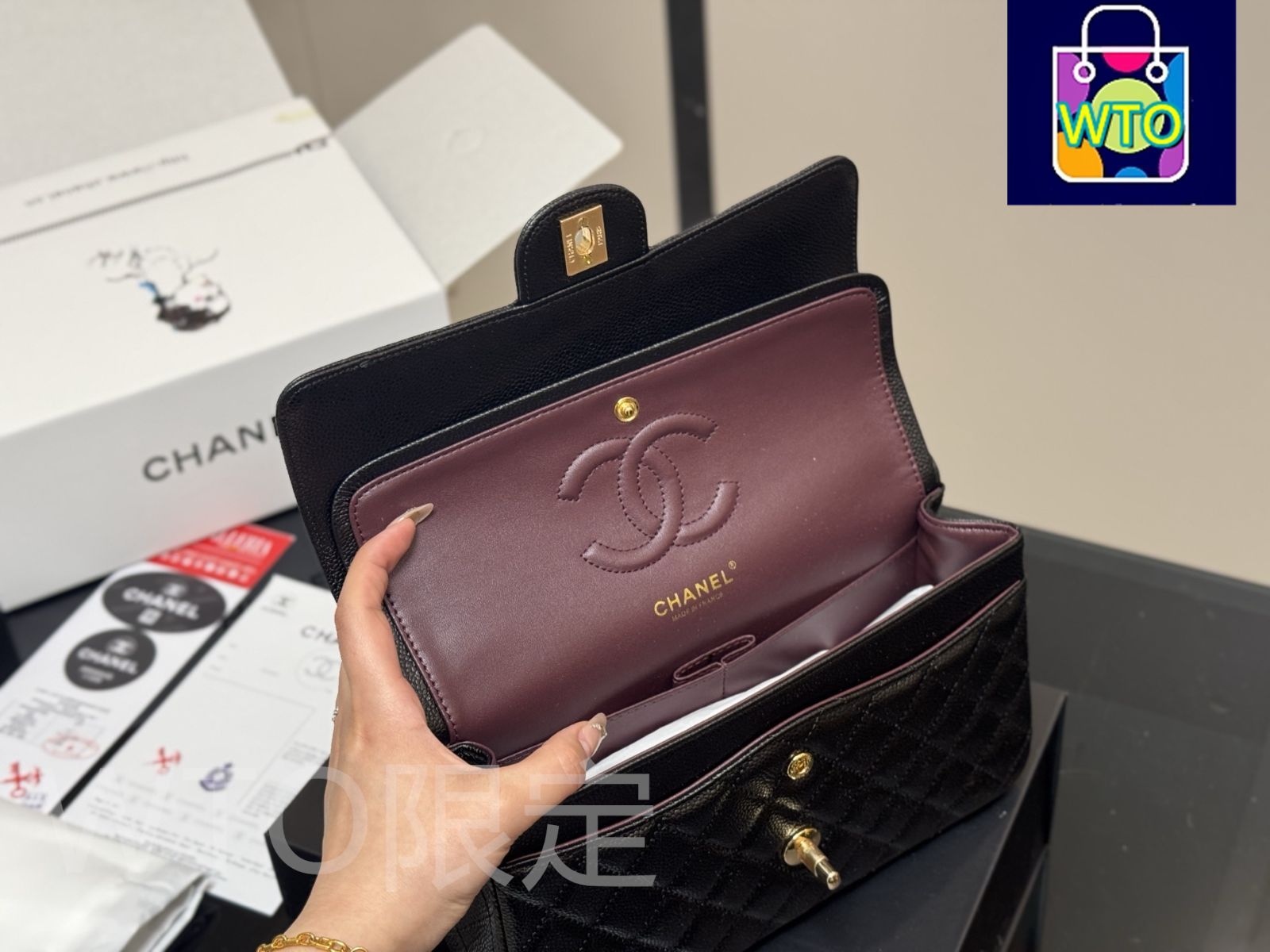 今日特価】CHANEL CF 25cm トップグレード サーモンレザー