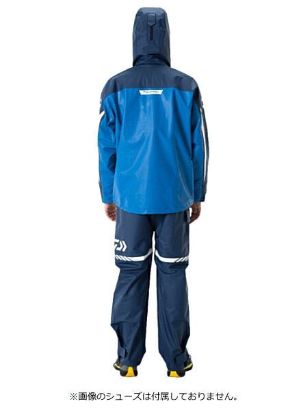 ダイワ PUオーシャンサロペットレインスーツ DR-6007 ダズリンブルー 3XL   / daiwa / 釣具