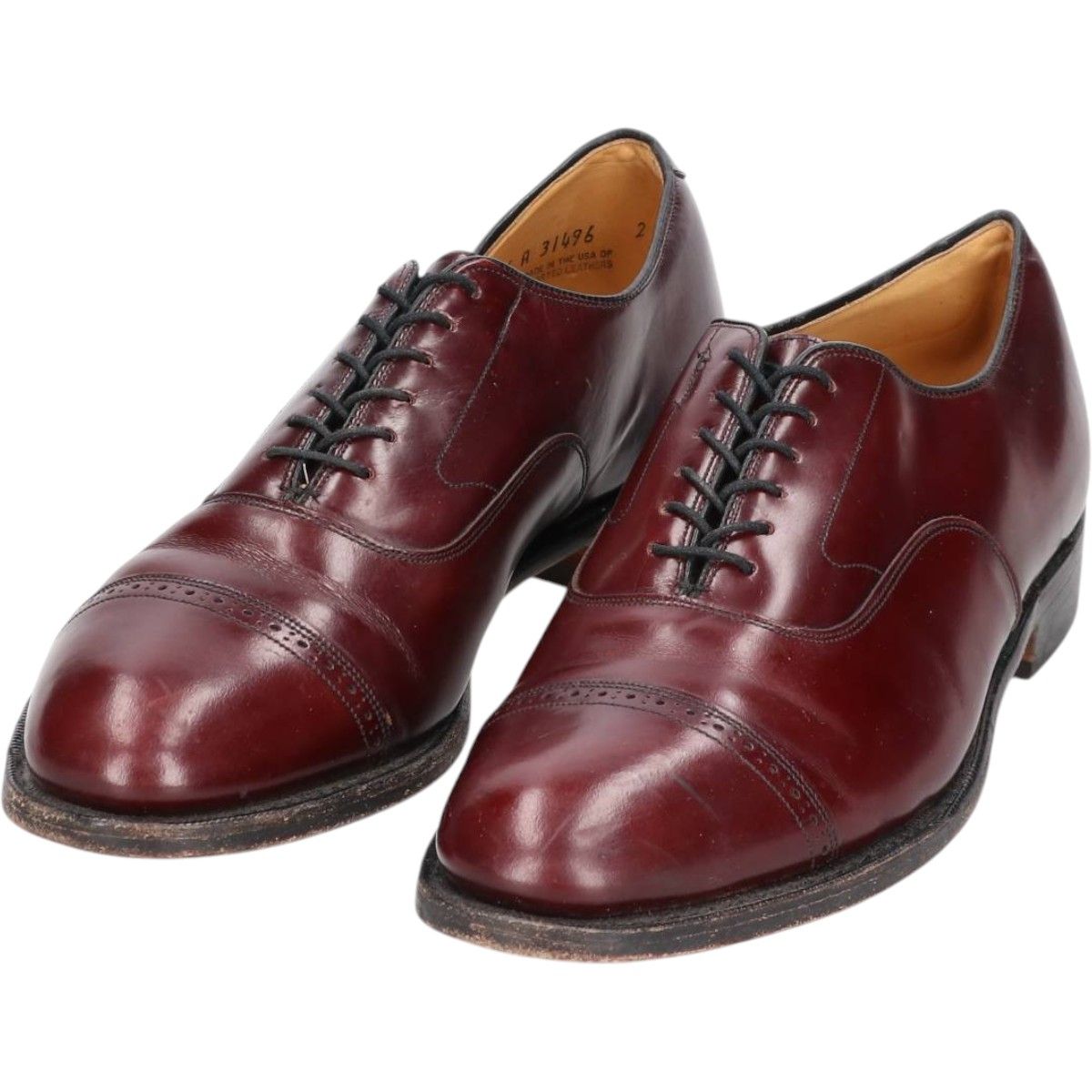 【美品・希少品】　Johnston&Murphy アリストクラフト　ストレート 希少 ジョンストン & マーフィー アリストクラフト 手書き