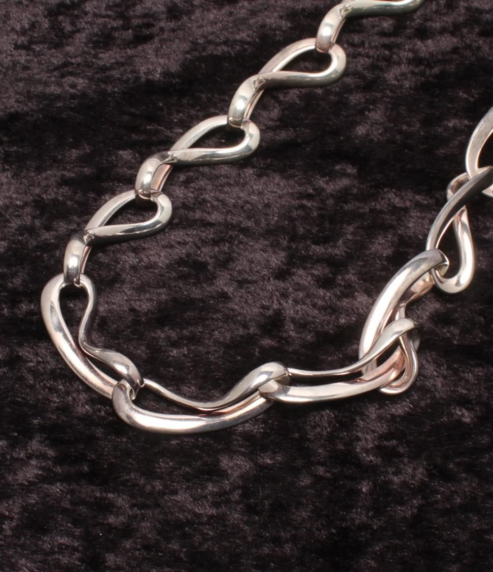 ◇ジョージジェンセン◇新品仕上済 インフィニティ ネックレス 452 Ag925 ◇ジョージジェンセン◇新品仕上済 インフィニティ ネックレス