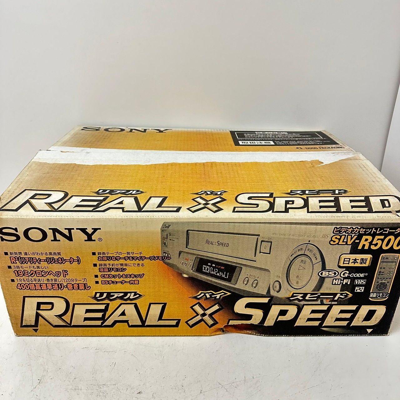 【新品】SONY VHSビデオデッキ SLV-R500 リモコン付き 4711