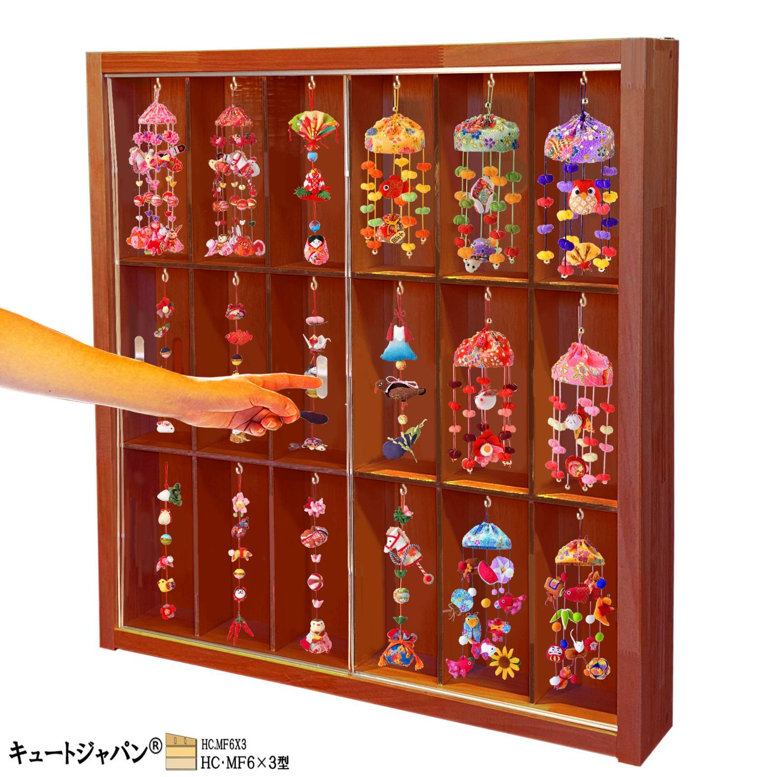 フィギュア マホガニ色全塗装 収納ケース コレクション