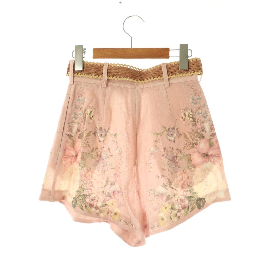 ジマーマン Zimmer mann 花柄リネンショートパンツ ベージュ 【公式通販】