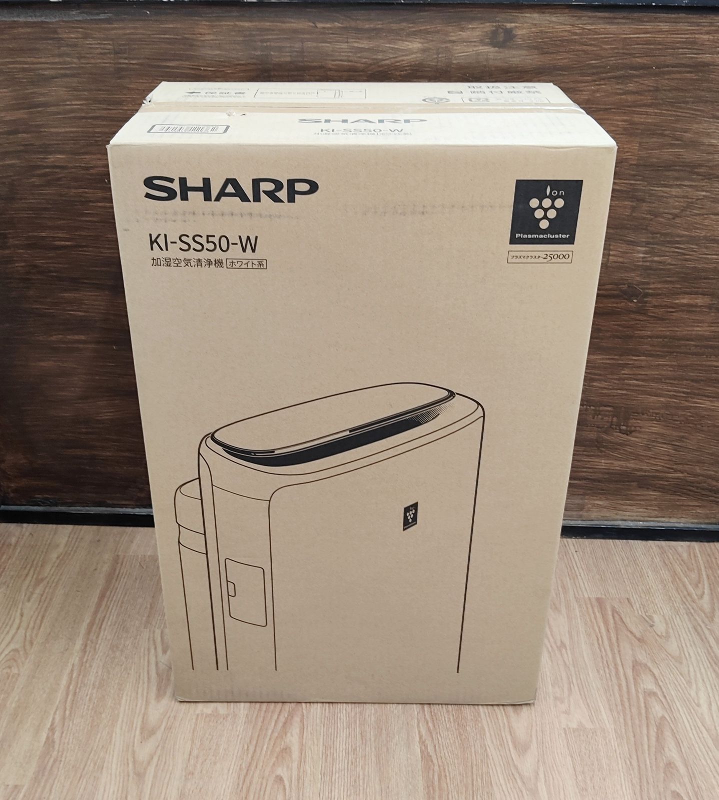 ♥品 メーカー保証1年 SHARP 加湿空気清浄機 KI-SS50-W 製