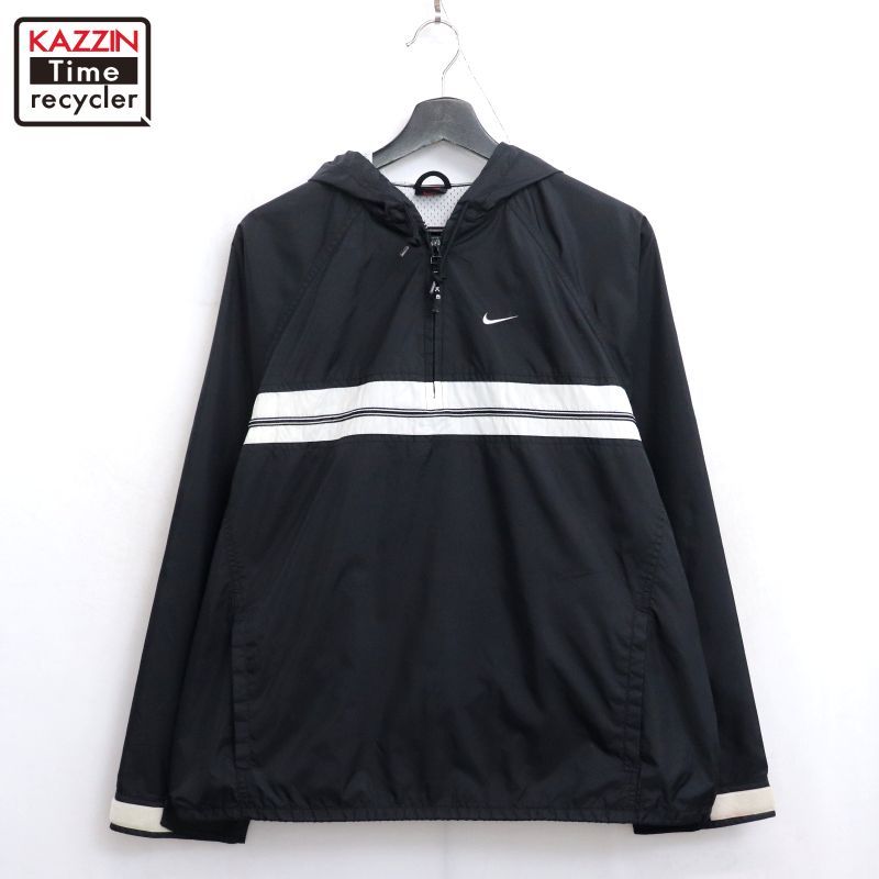 90s vintage NIKE ハーフジップ プルオーバー ボーイズ ナイロン