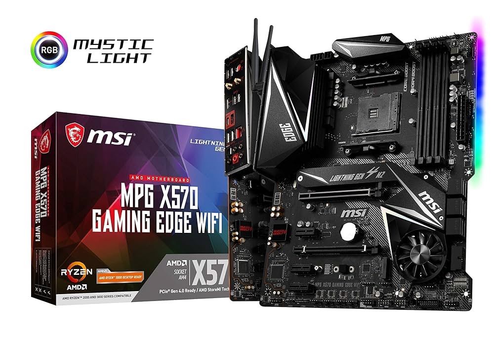 WJ37 MSI MPG X570 GAMING EDGE WI-FI ATX マザーボード AMD X570チップセット搭載 MB4781