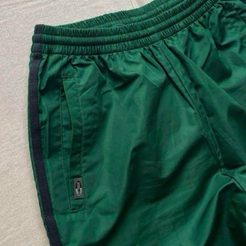 OLD adidas トラックパンツ 裾ドローコード ブラック グレー O 90s vintage old adidas オールドアディダス ラメ入りワンポイント