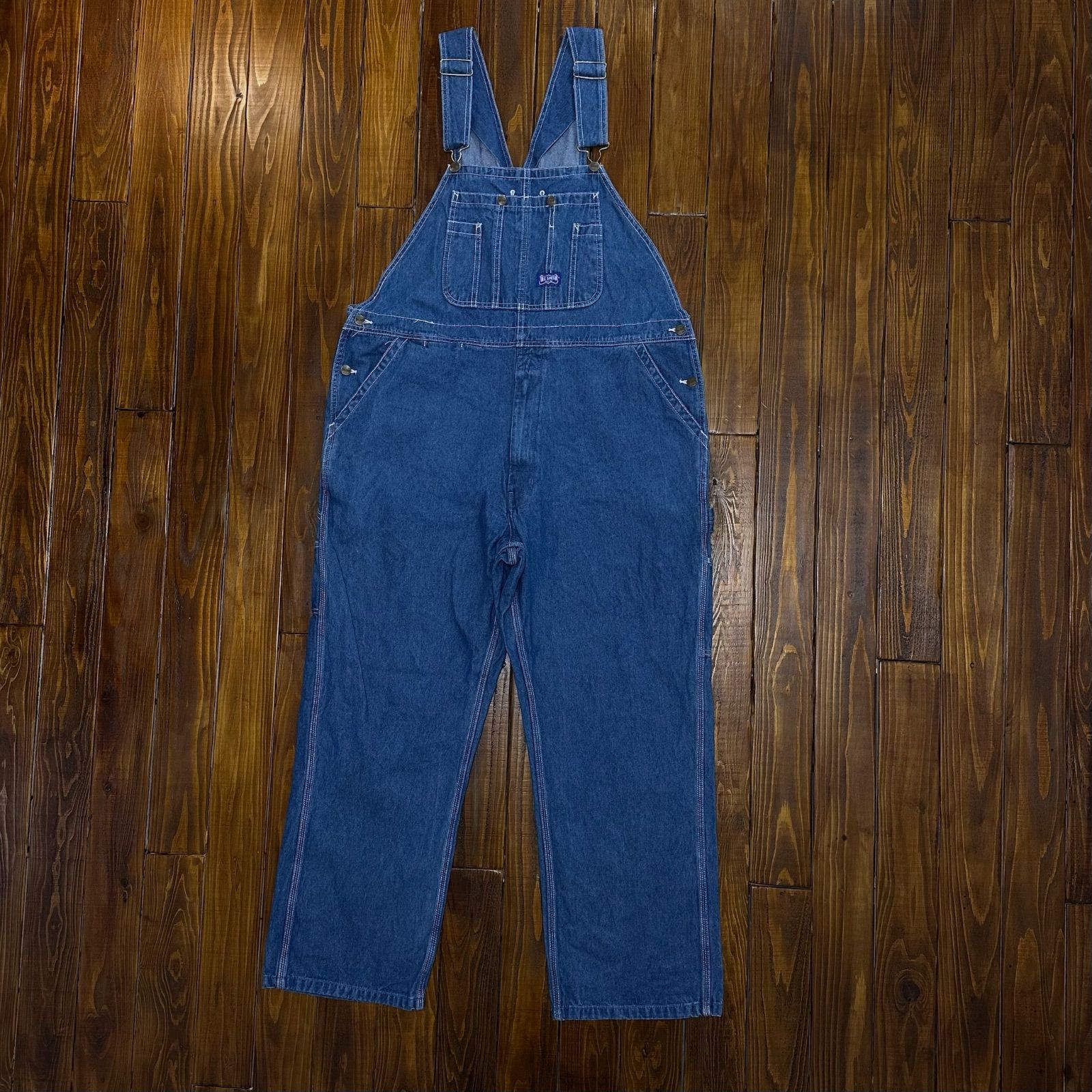 【BIGSMITH ビッグスミス】デニムオーバーオール　サロペット　42×30 BIGSMITH ビッグスミス】デニムオーバーオール サロペット 42×30