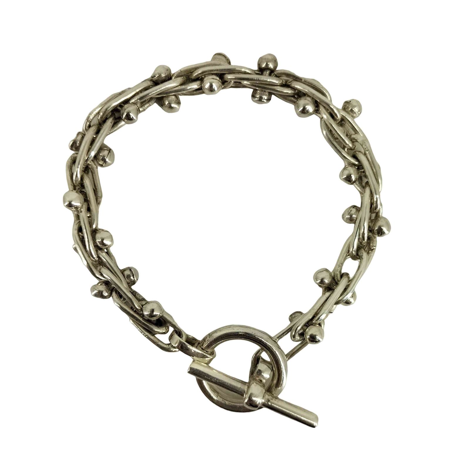 ユーズドフルギ USED古着 FIFTH GENERAL STORE Silver Beaded Bracelet 