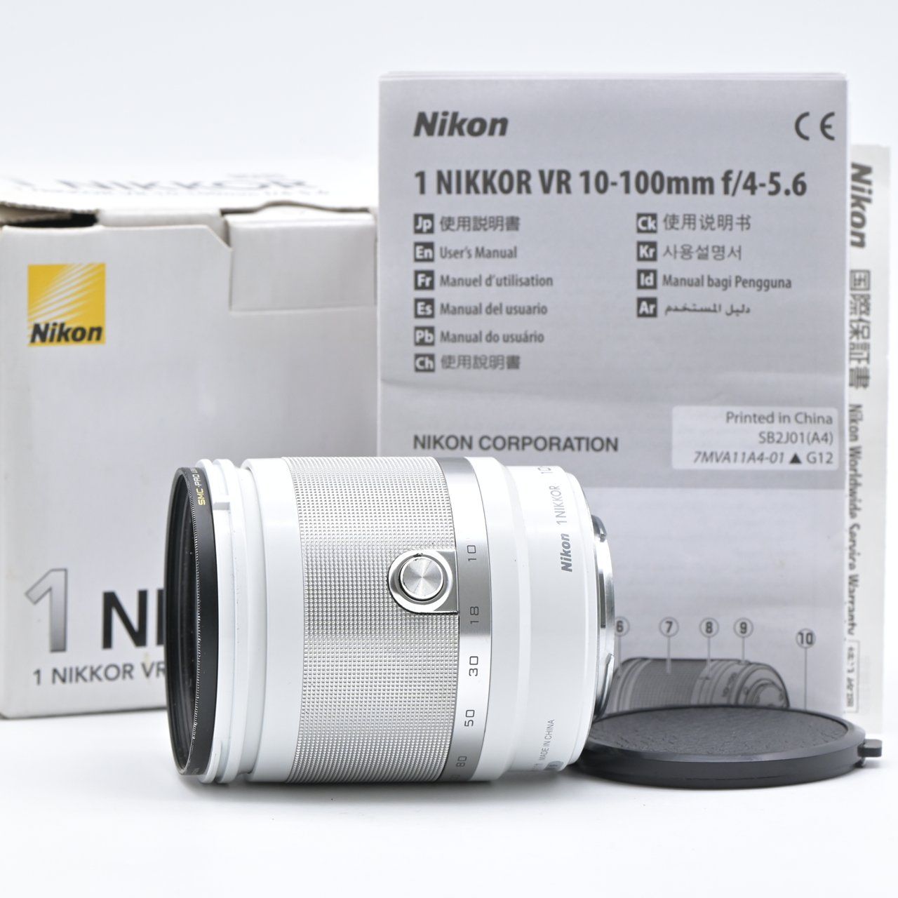 Nikon ニコン 1 NIKKOR VR 10-100mm f|4-5.6 ホワイト ニコンCXフォーマット 交換レンズ