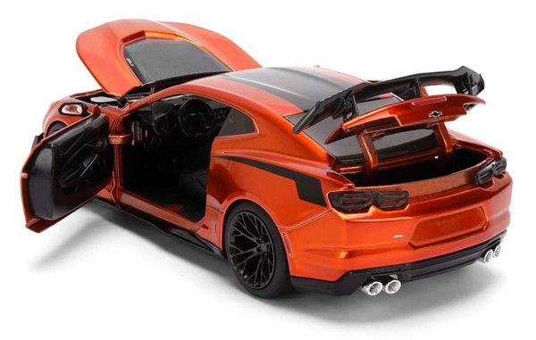 新品 JADA TOYS 1/24 BIGTIME MUSCLE 2024 シェビー カマロ ZL1 1LE オレンジメタリック 完成品ダイキャストミニカー JADA36596 [佐川急便]