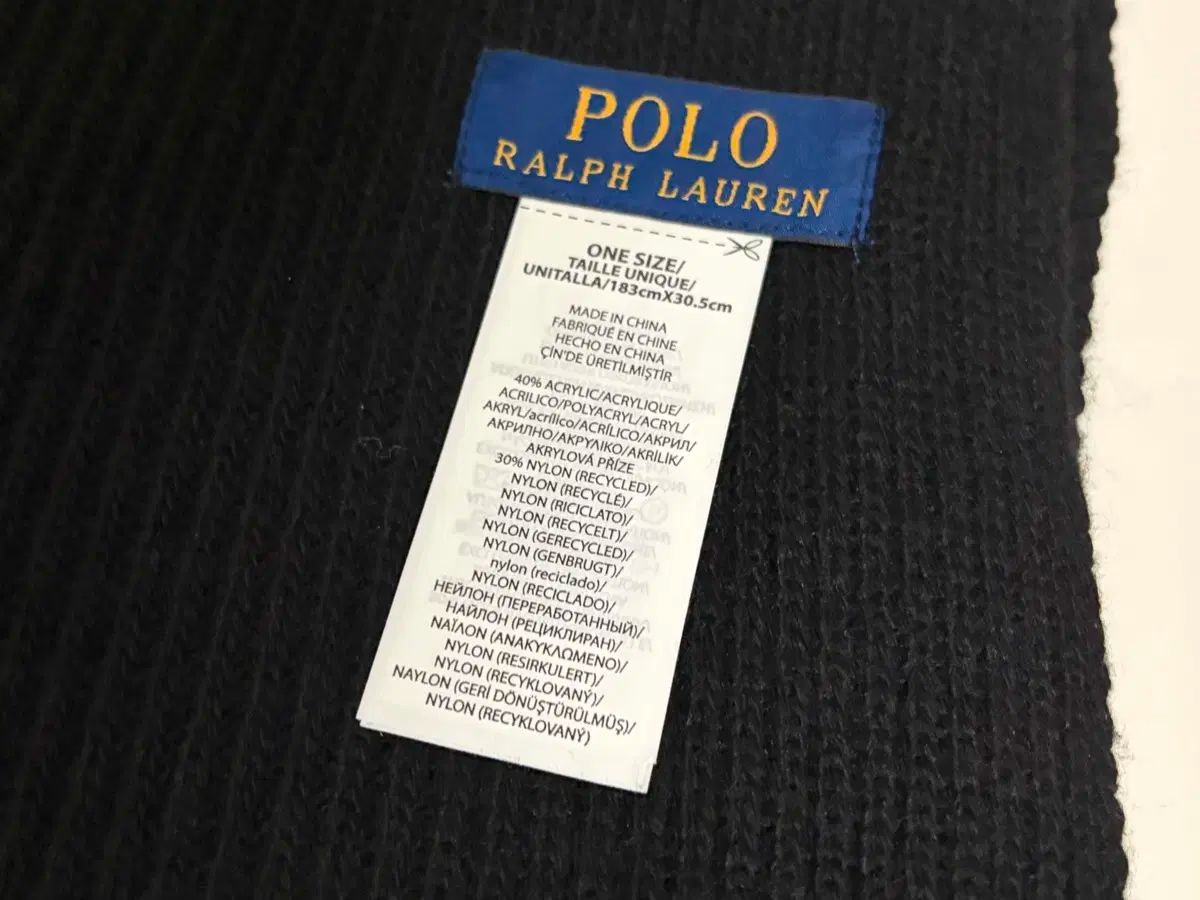 POLO Ralph Lauren ポロ Ralph Lauren ラルフローレン ベア マフラー ブラック レッド くま