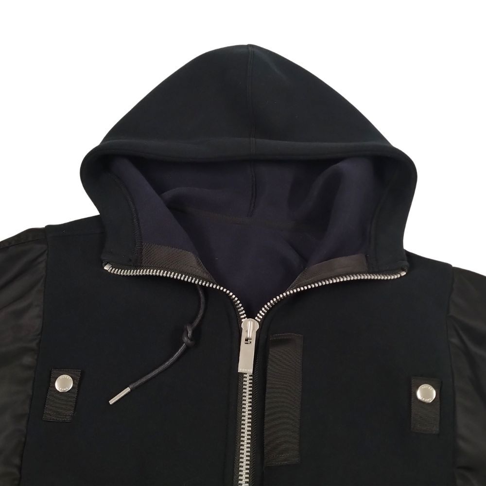 SACAI サカイ 21AW 品番 21-05577 stitching bat sleeve hooded jacket 異素材 切替 ドッキング  ブルゾン ジャケット 正規品 / 35710 - メルカリ