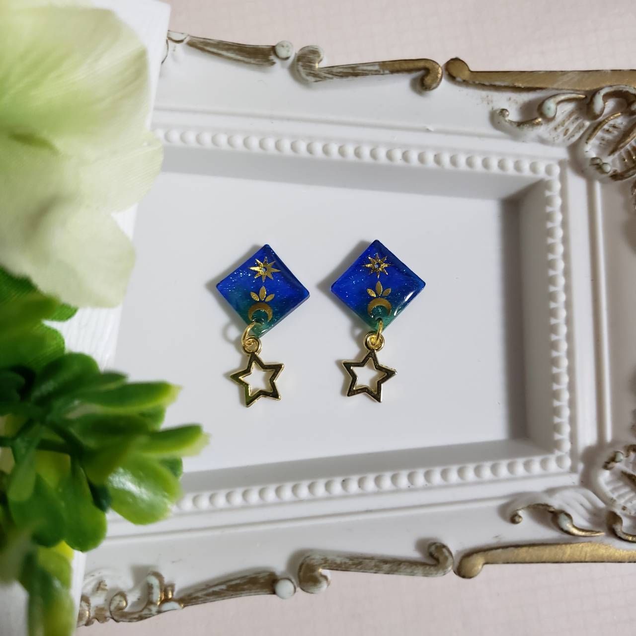 ハンドメイド 620 レジン 流れ込ん