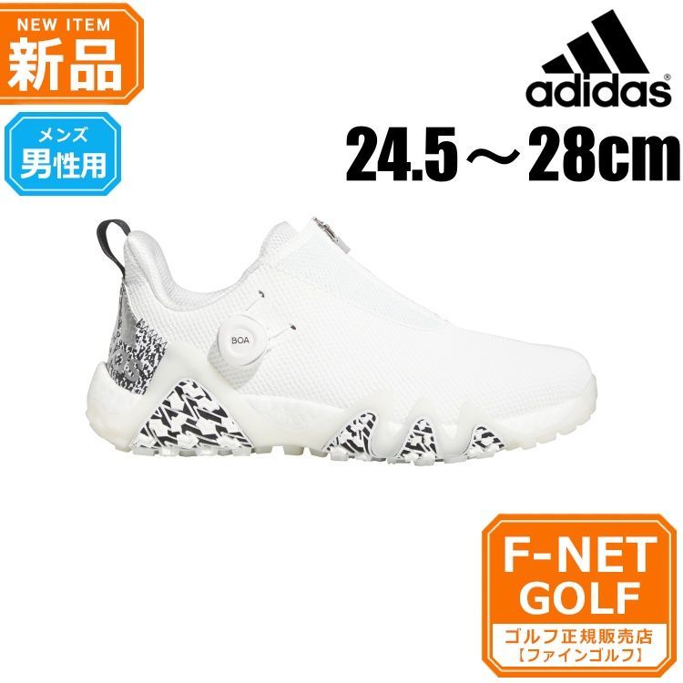 20ホワイト/コアブラック】adidas アディダス ゴルフシューズ LVL63