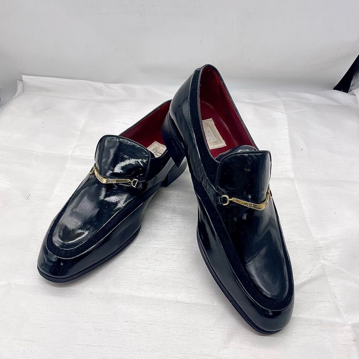 Dior ローファー 38 Christian Dior◇DIOR CODE/ローファー/38/BLK