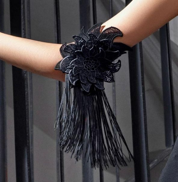 フリンジ腕飾り 花 社交ダンス モダンダンス オーダーメイド - メルカリ