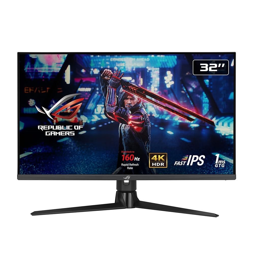ASUS 4K ゲーミングモニター ROG Swift XG32UQ 32インチ|4K|160Hz|HDMI 2.1 DP|IPS|1ms|DisplayHDR 600|量子ドット技術|可変オーバードライブ|PS5| 正規品