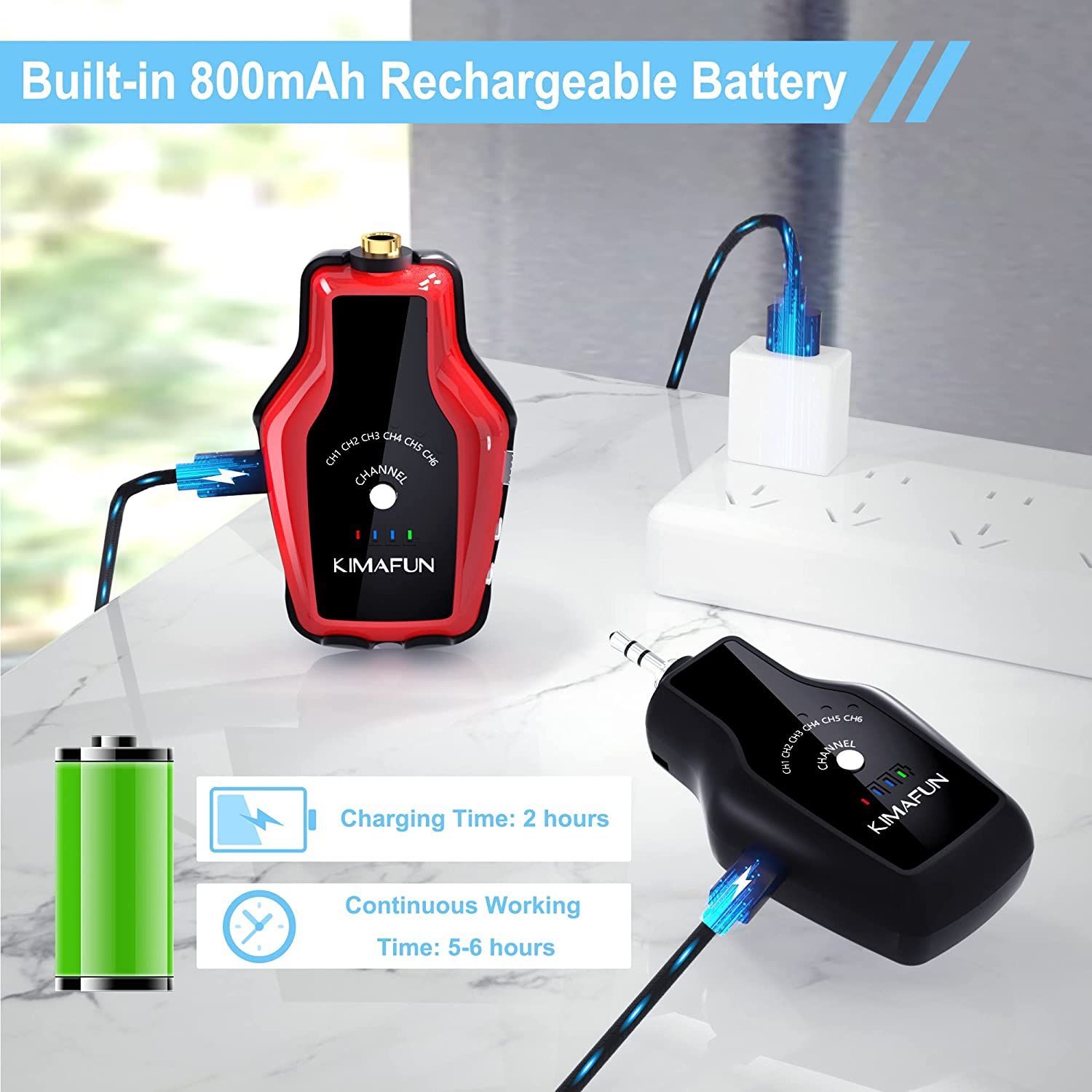 正規品】KIMAFUN 2.4G ワイヤレス インイヤー モニター システム 充電 