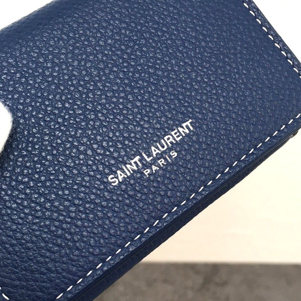 送料込み！ 未使用品 SAINT LAURENT コンパウトウォレット 526 送料込み！ 未使用品 SAINT LAURENT コンパウトウォレット ブルー 526