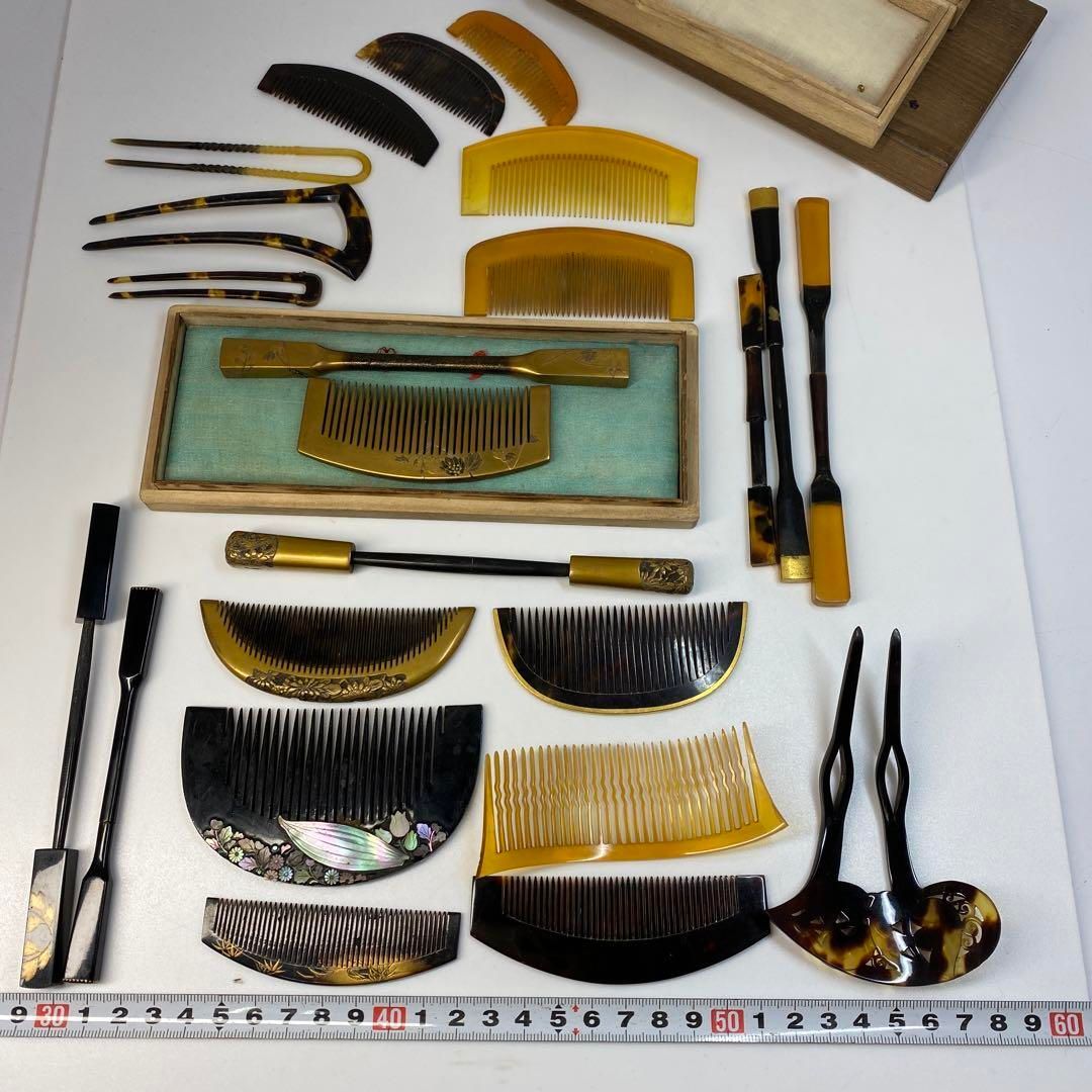 本鼈甲 櫛、簪多数 156g 東Y6-0501ア⑬ - メルカリ
