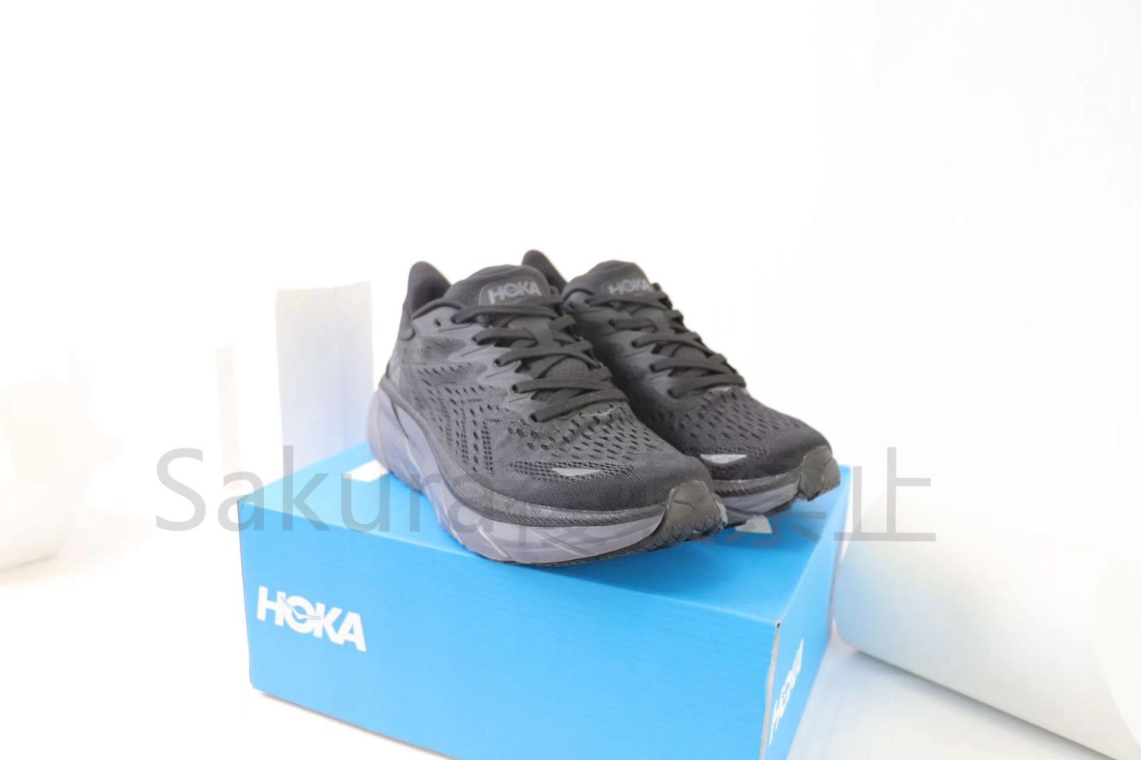 【新品】HOKA ホカオネオネクリフトン8  ブラック メンズ  スニーカー  ランニングシューズ