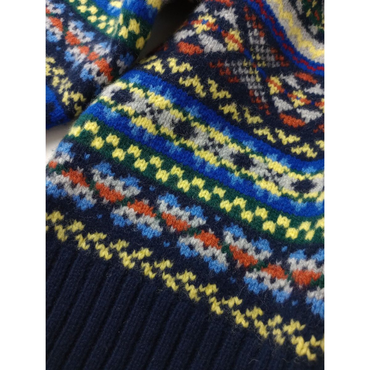 Laurence J Smith ローレンスジェイスミス ウール 毛 100％ ジャガード