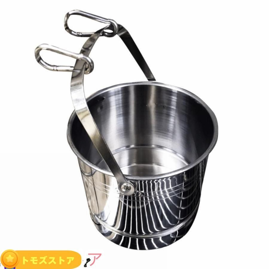 ペット用飲用噴水、犬 水飲み 、犬 水飲み皿 外、ペット 水飲み器、ペット 水飲み、ステンレス鋼の飲用バケツをぶら下げ犬のケージ、大型犬用飲用バケツ ペット