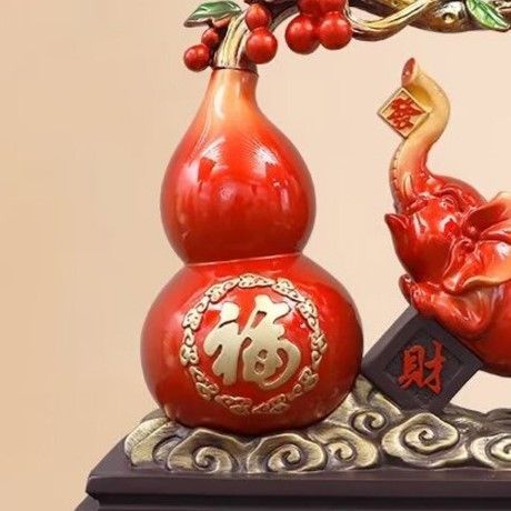 ひょうたん 瓢箪 置物 幸福を運ぶ 縁起物 瓢箪 置物 ひょうたん 鎮宅 風水グッズ 開運瓢箪 金箔瓢箪 開運