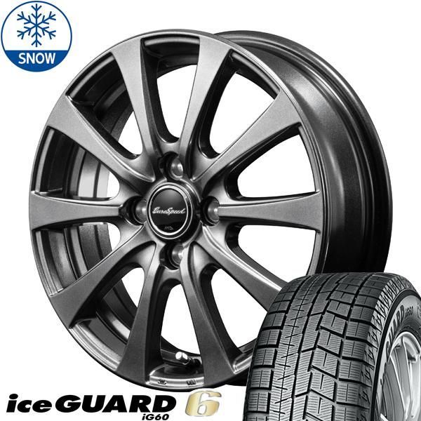 165/55R14 スタッドレスタイヤホイールセット 軽自動車 (YOKOHAMA iceGUARD6 & EUROSPEED G10 4穴  100) - メルカリ