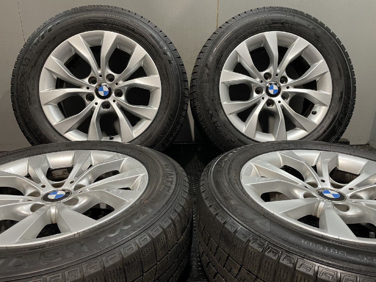 DUNLOP WINTER MAXX WM03 225|60R17 スタッドレス BMW E84 X1 純正ホイール 17インチ 7.5J5HPCD120 34 21年製 MTG876
